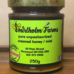 Cinnamon creamed honey